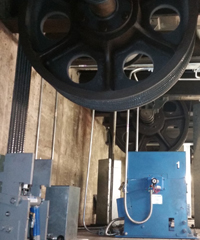 Elevator machine room equipment reviewed during a due diligence survey